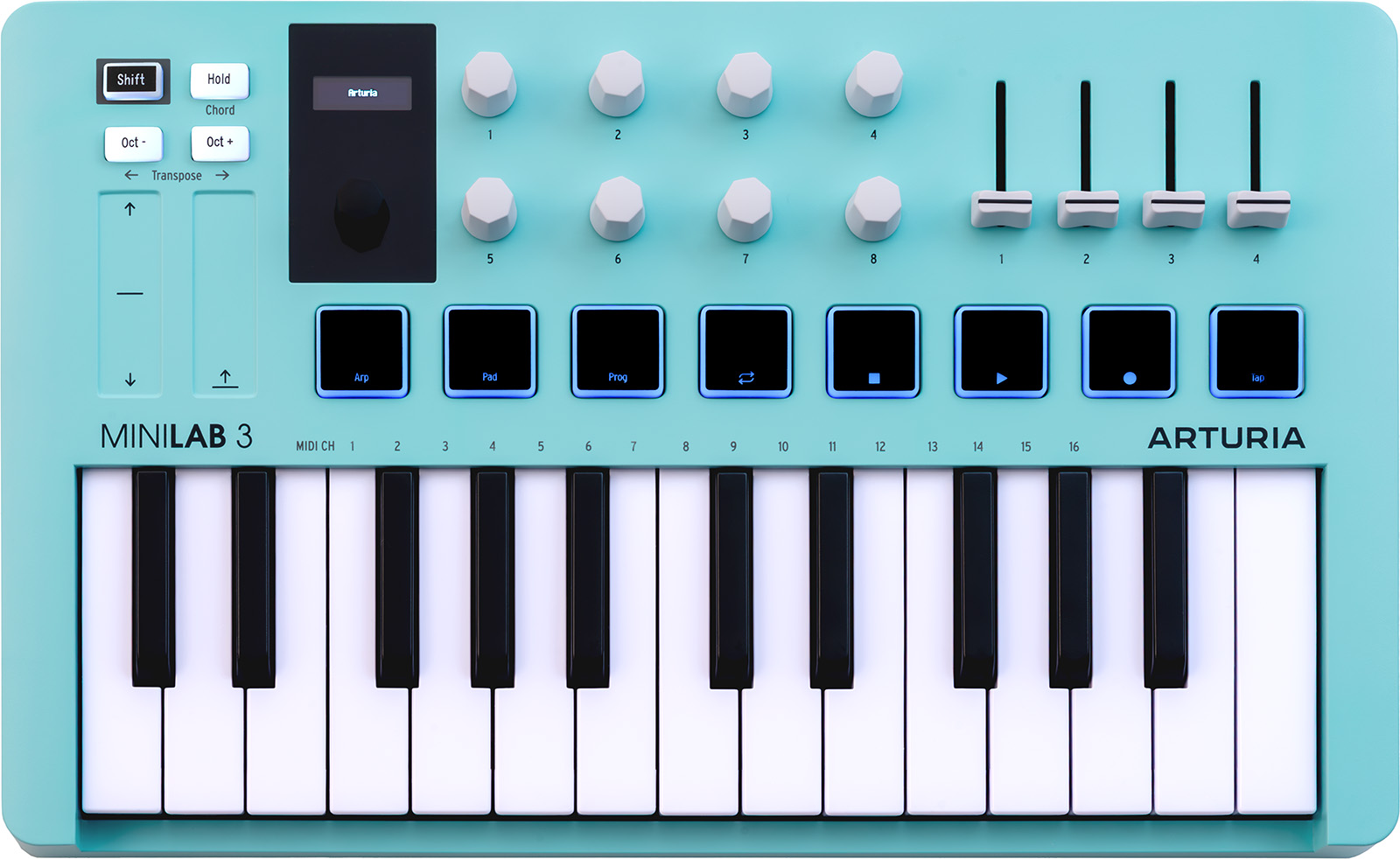Minilab3 Aquamarine Arturia - Clavier midi - Sonowest
