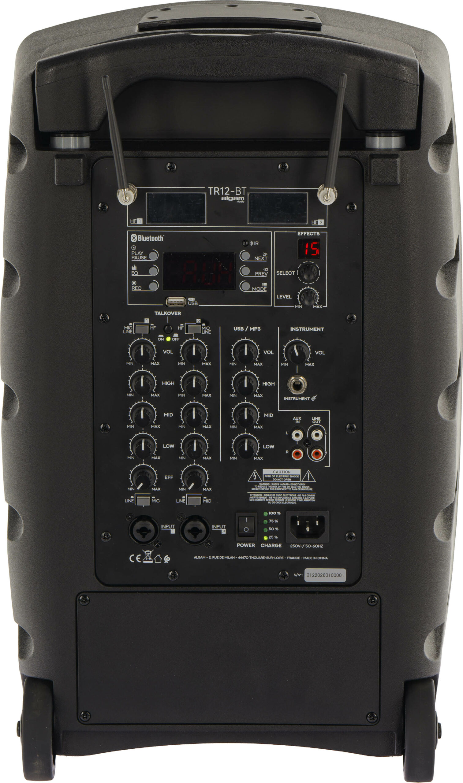 TR12-BT Algam Audio - Sonorisation portable - Sonowest