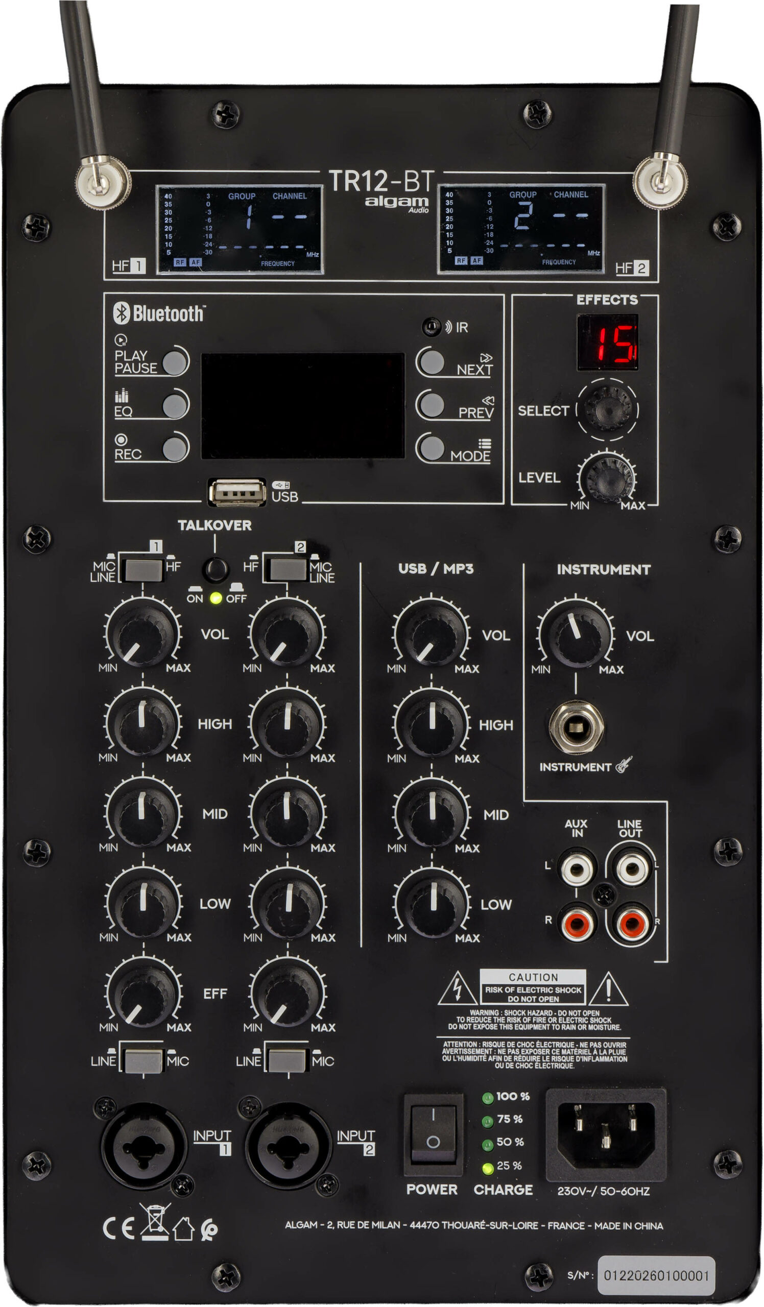 TR12-BT Algam Audio - Sonorisation portable - Sonowest