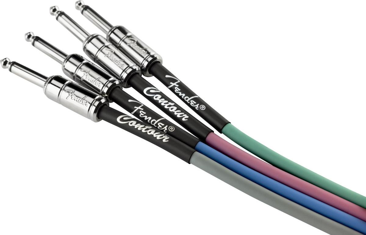 Câble jack Contour Series, 5,5 m, coloris Placid Blue. Fender - Câbles JACK/JACK - Sonowest