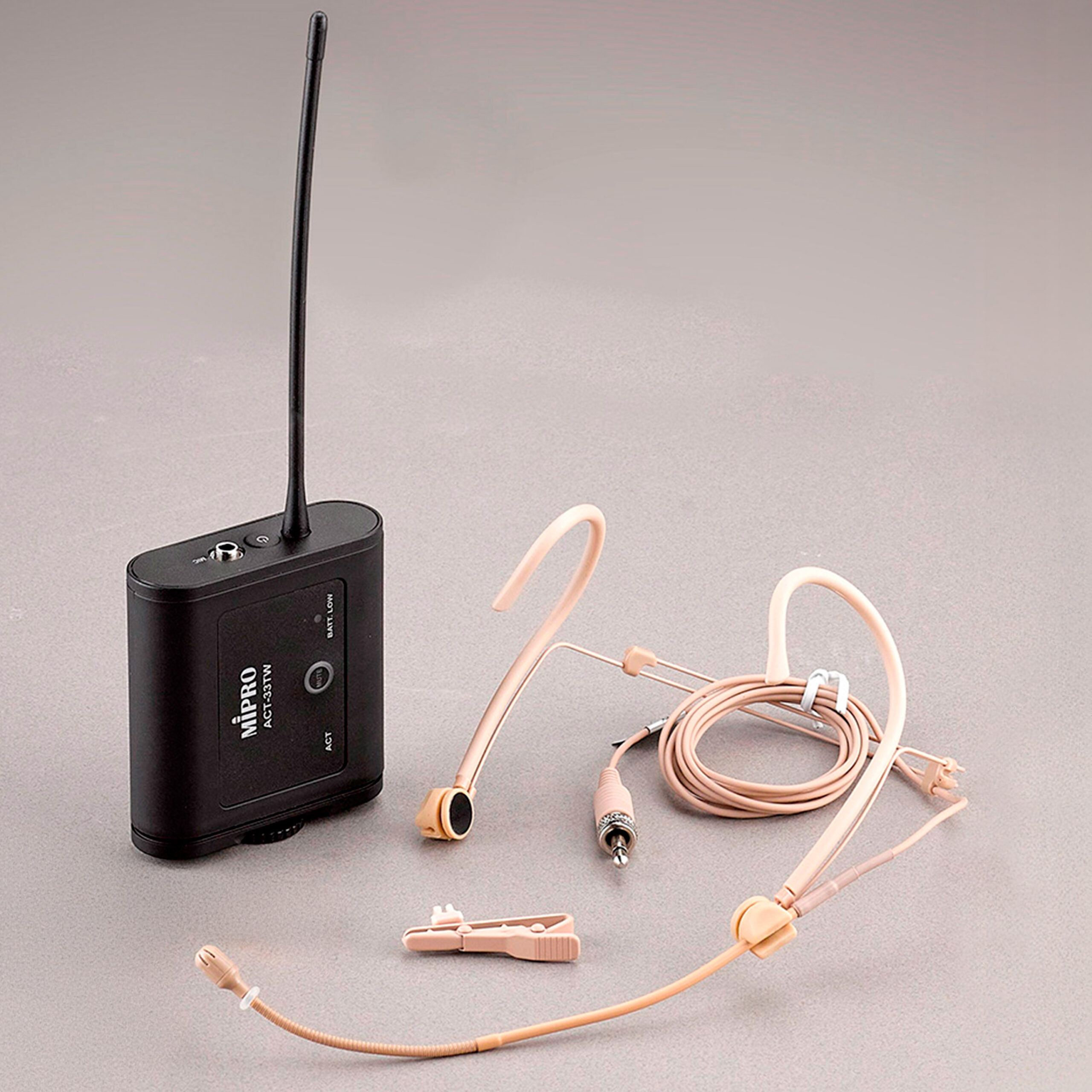 ACT 311II + ACT32T + MU 55HN Mipro - Microphones HF Cravatte/Serre-tete - Sonowest