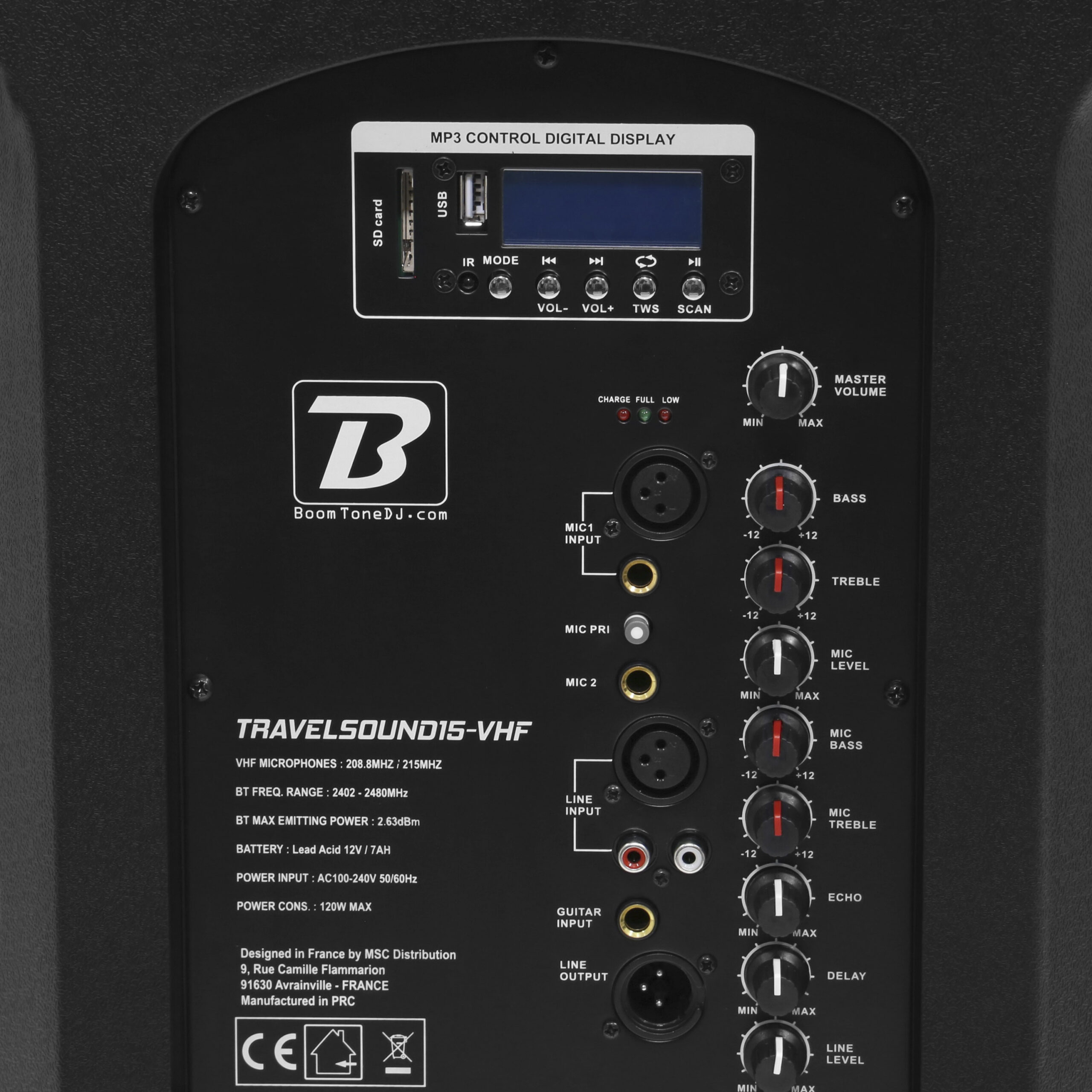 TravelSound15-VHF BoomToneDJ - Sonorisation portable - Sonowest