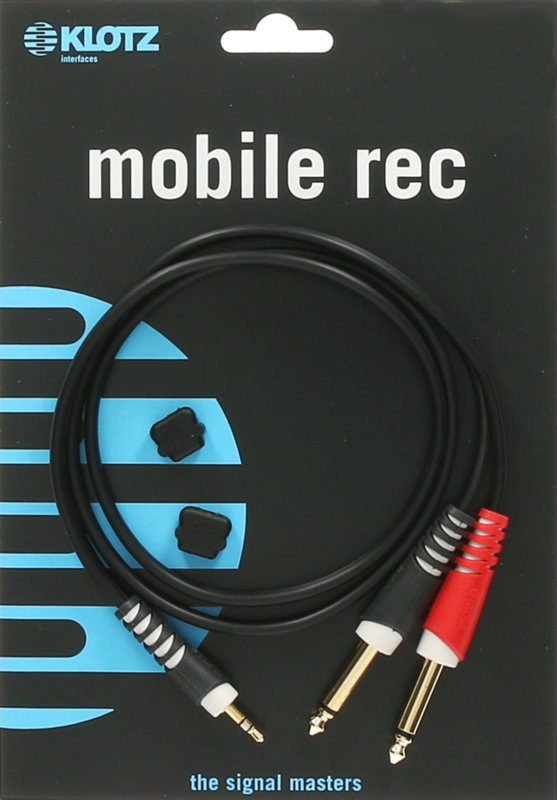 cable Y – léger TRS 3,5 mm – 2x TS 6,3 mm 1m Klotz - Câbles MINI-JACK/JACK - Sonowest