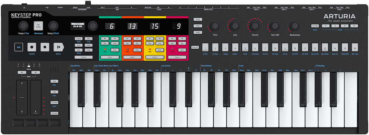 KEYSTEP PRO BK Arturia - Claviers MIDI - Sonowest