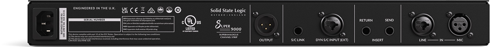 SUPER9000 SSL - Tranches de console - Sonowest