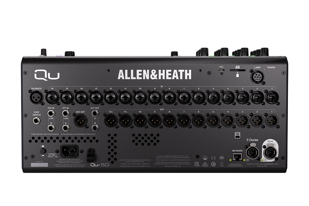 QU-5D Allen & Heath - Consoles numériques - Sonowest