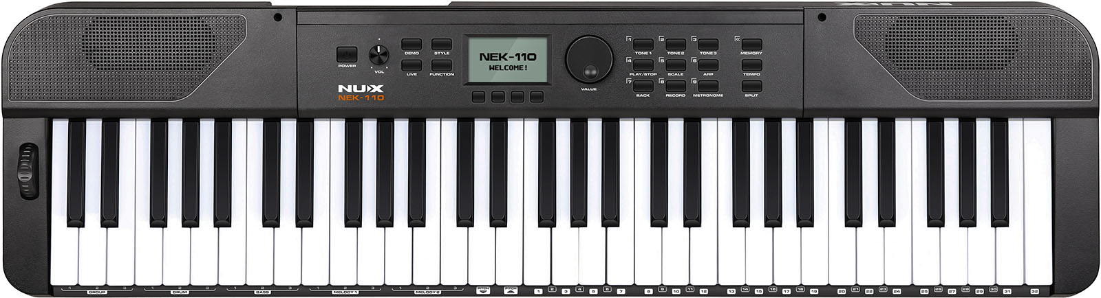 NEK-110B NOIR Nux - Claviers arrangeurs - Sonowest