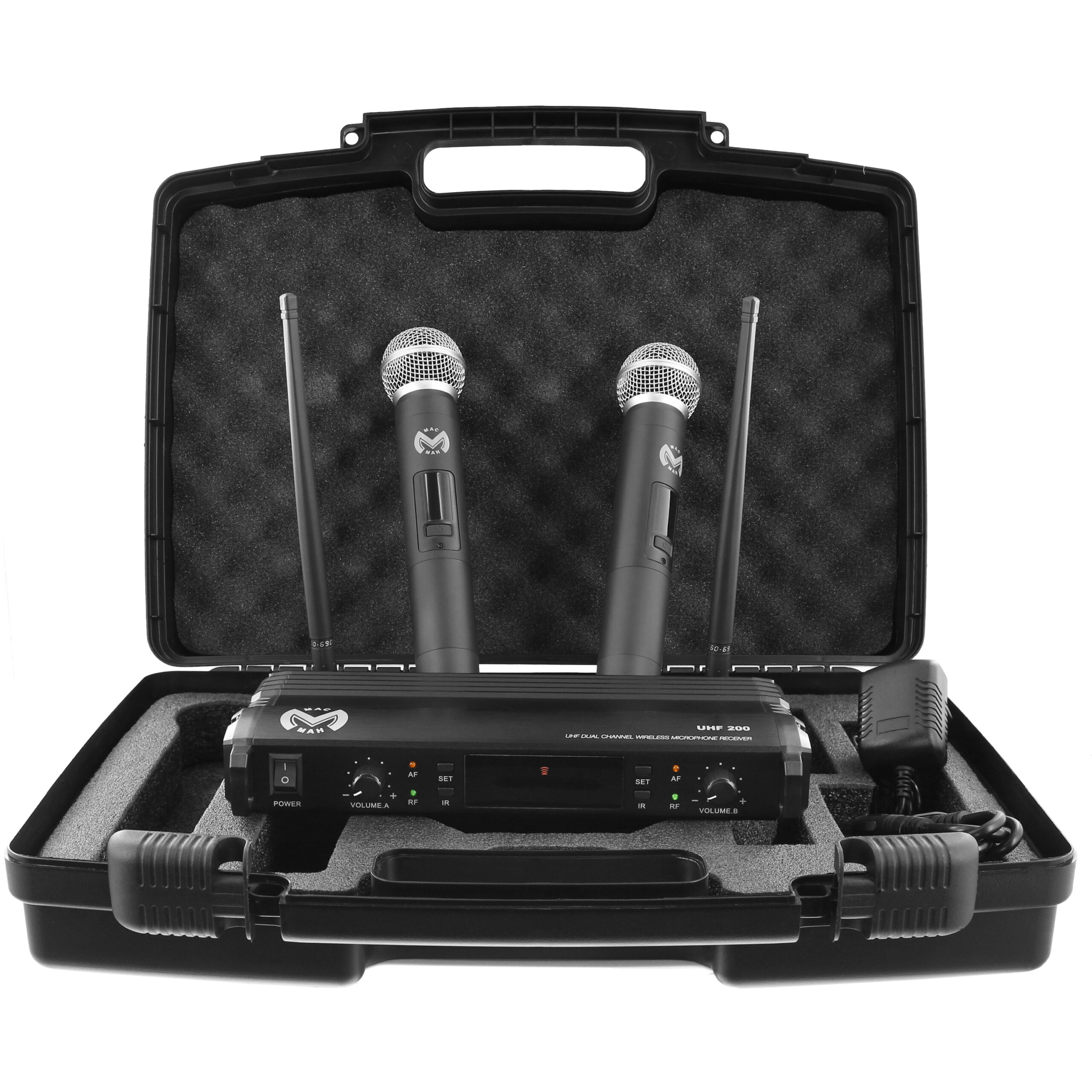 Pack UHF 200 M + Micro serre-tête (la paire) Mac Mah - Micros HF main - Sonowest