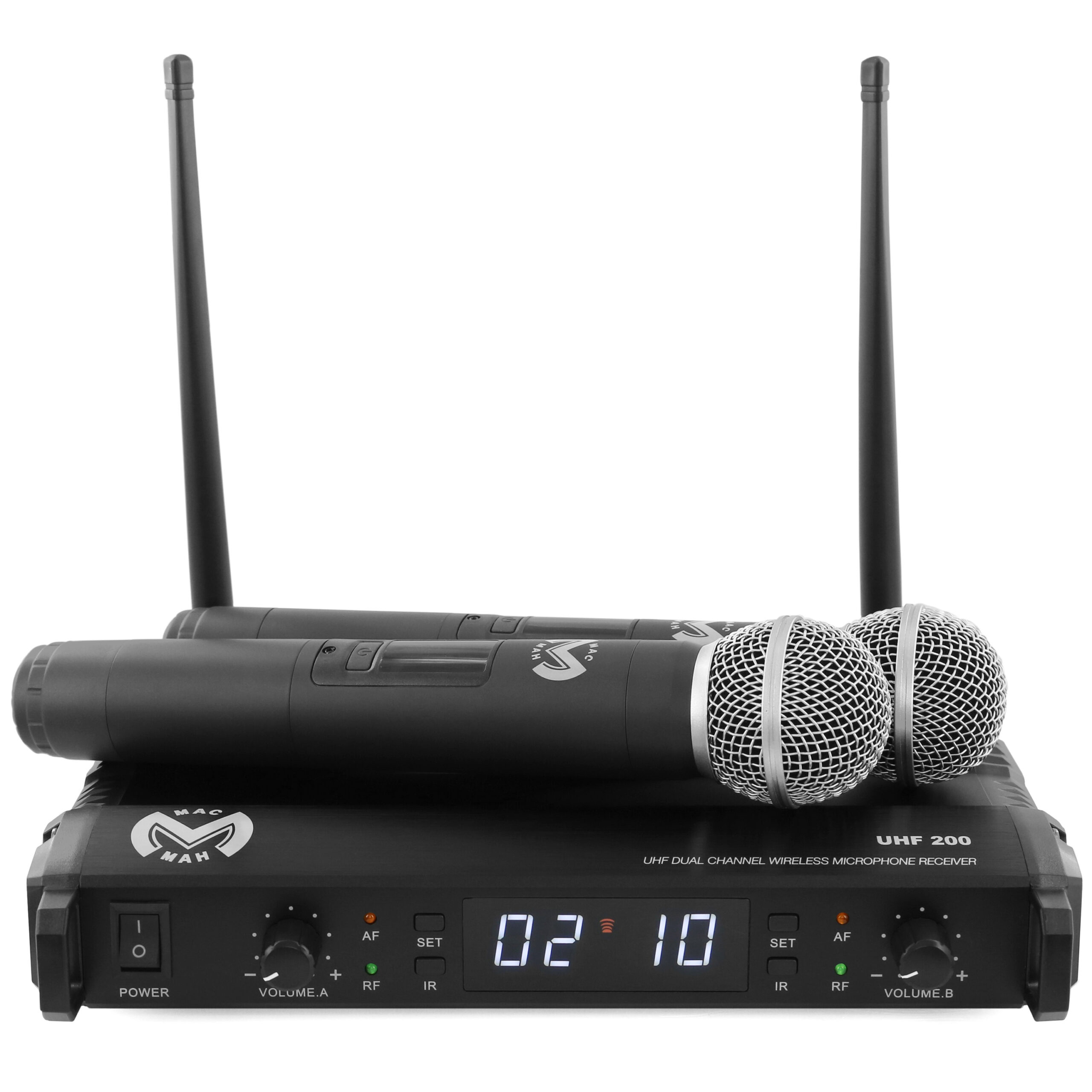 Pack UHF 200 M + Micro serre-tête (la paire) Mac Mah - Micros HF main - Sonowest