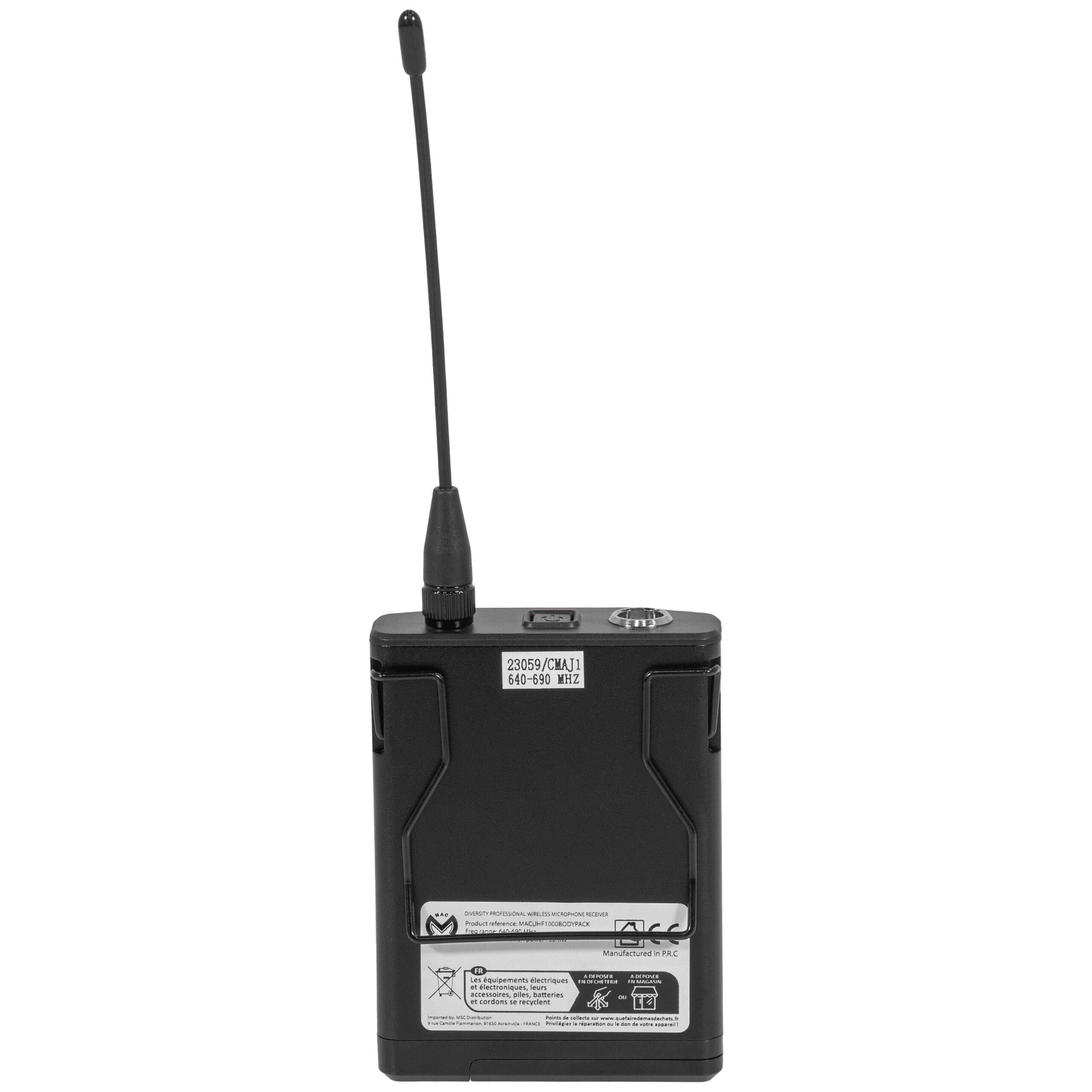 UHF 1000 M + UHF 1000 Bodypack Mac Mah - Micros HF main - Sonowest