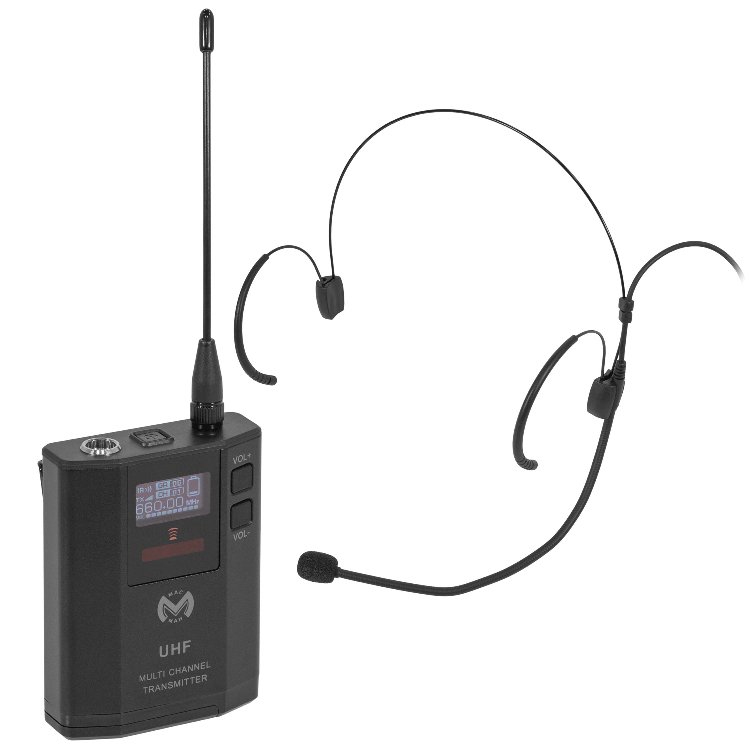 UHF 1000 M + UHF 1000 Bodypack Mac Mah - Micros HF main - Sonowest