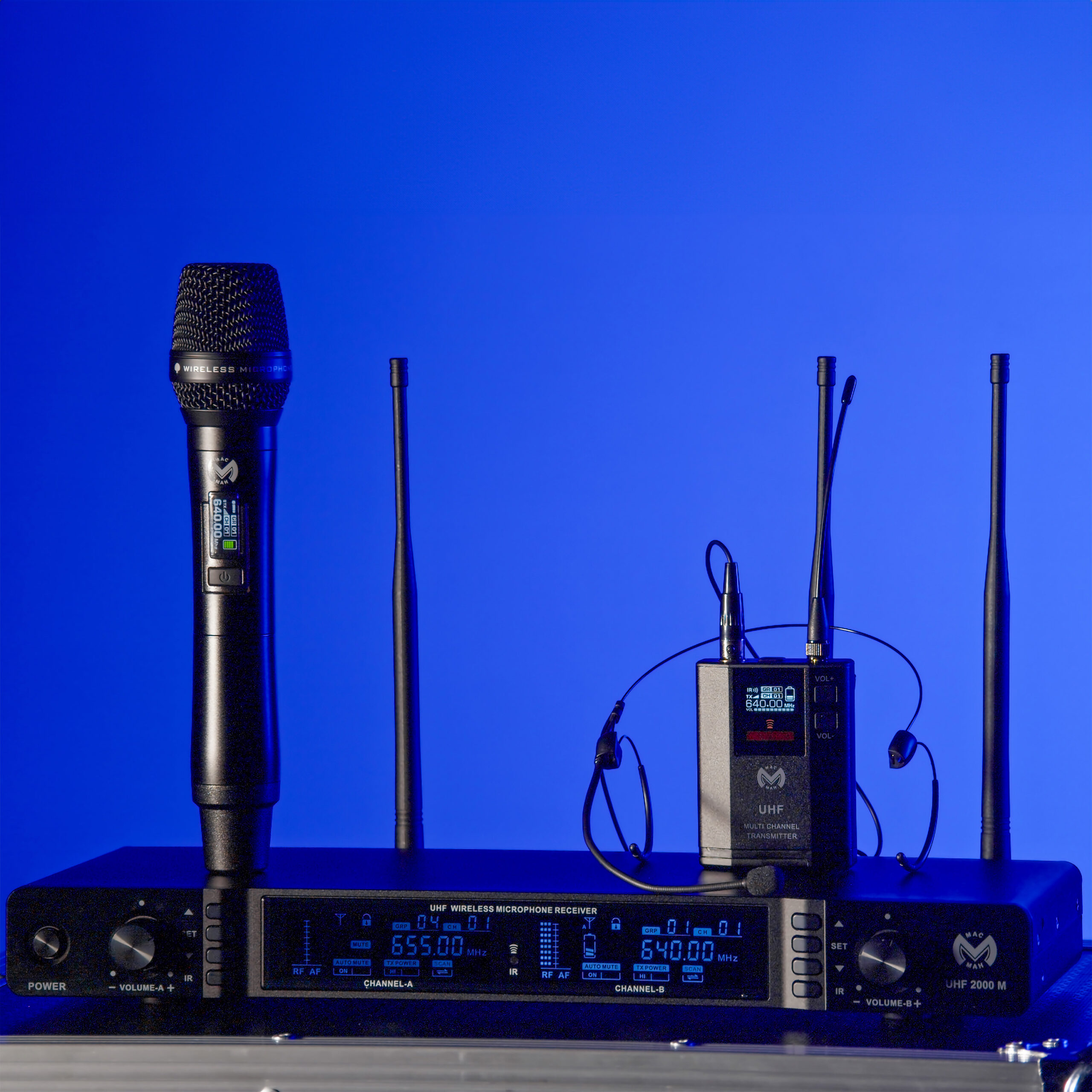 UHF 1000 M + UHF 1000 Bodypack Mac Mah - Micros HF main - Sonowest