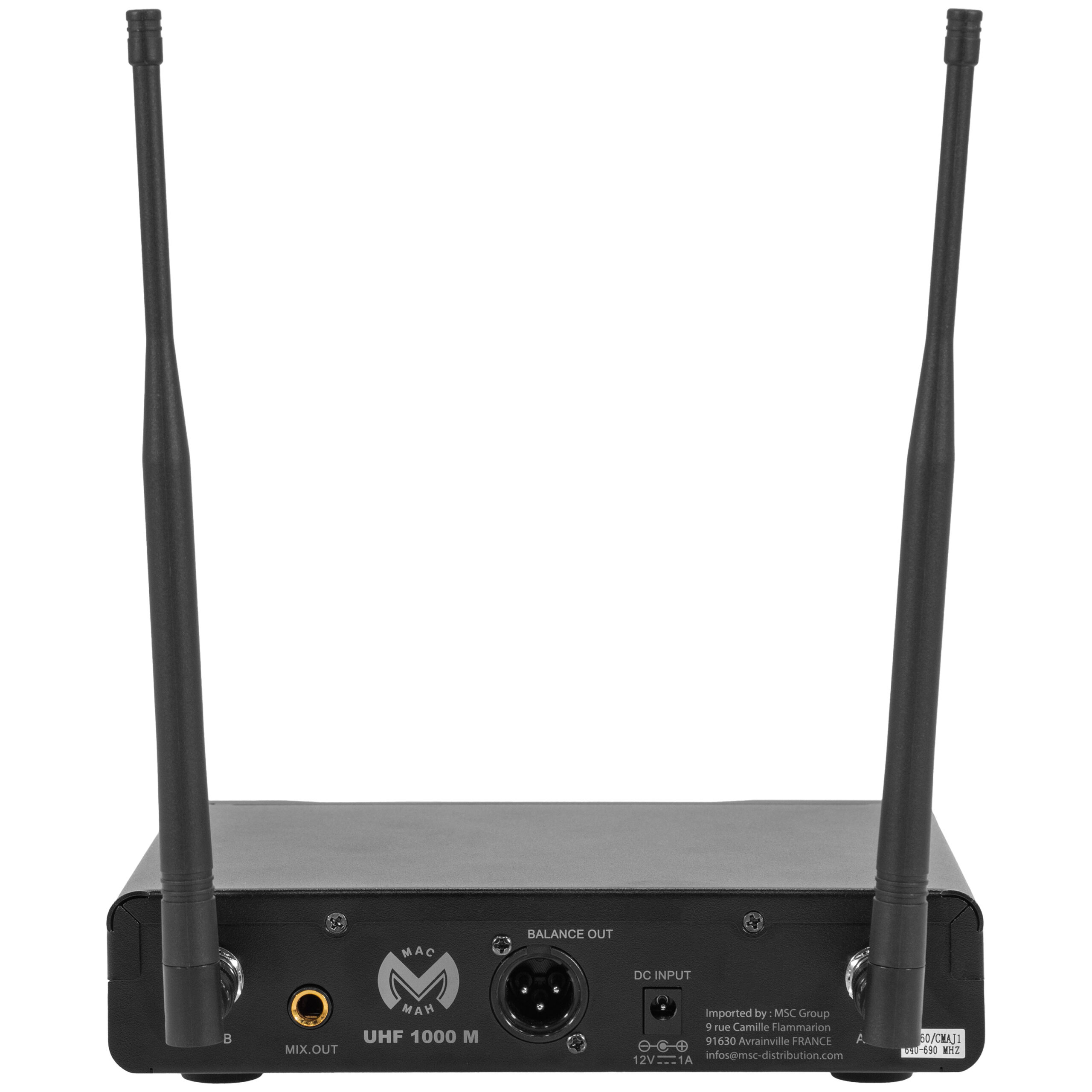 UHF 1000 M + UHF 1000 Bodypack Mac Mah - Micros HF main - Sonowest