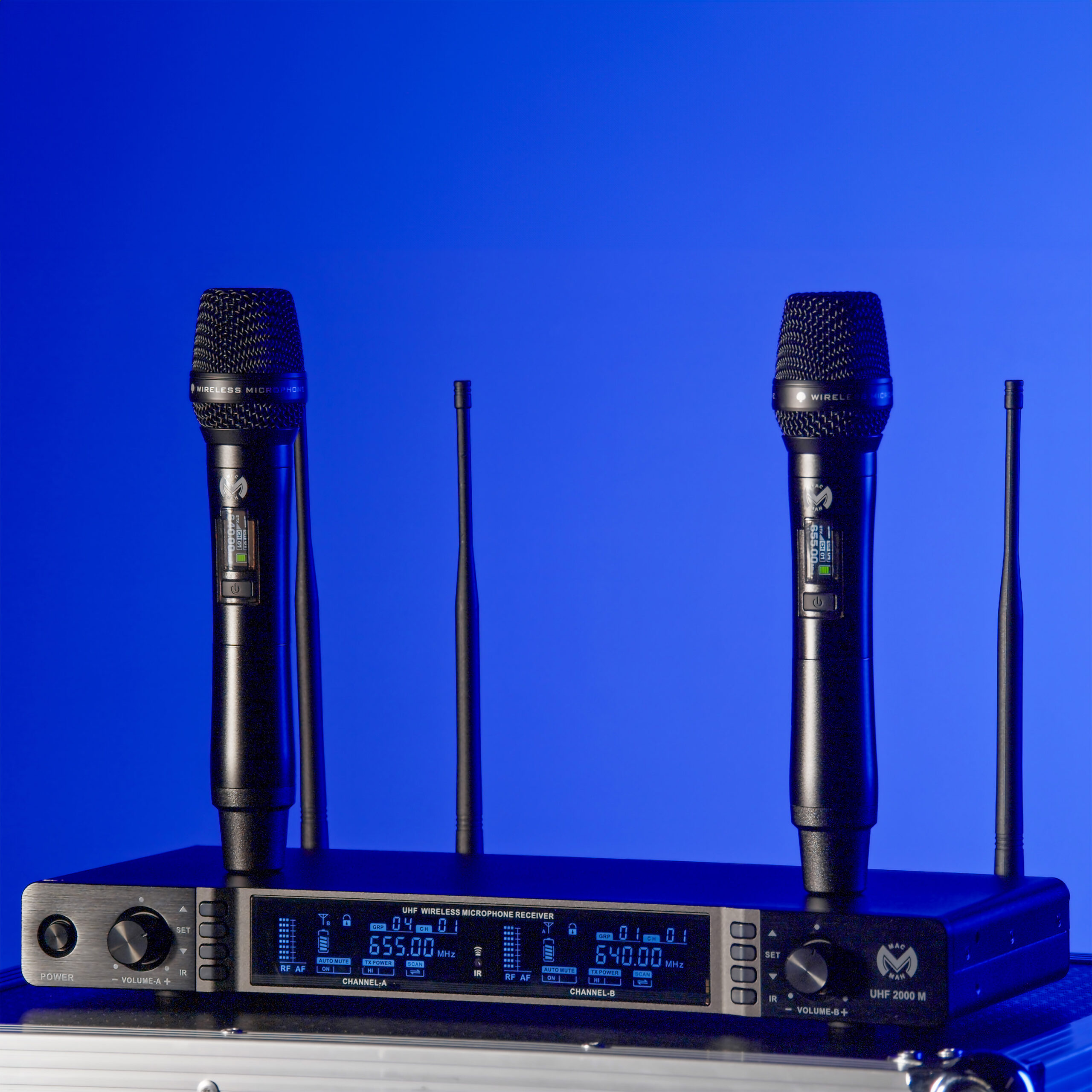 UHF 2000 M + 2 UHF 1000 Bodypack Mac Mah - Micros HF main - Sonowest