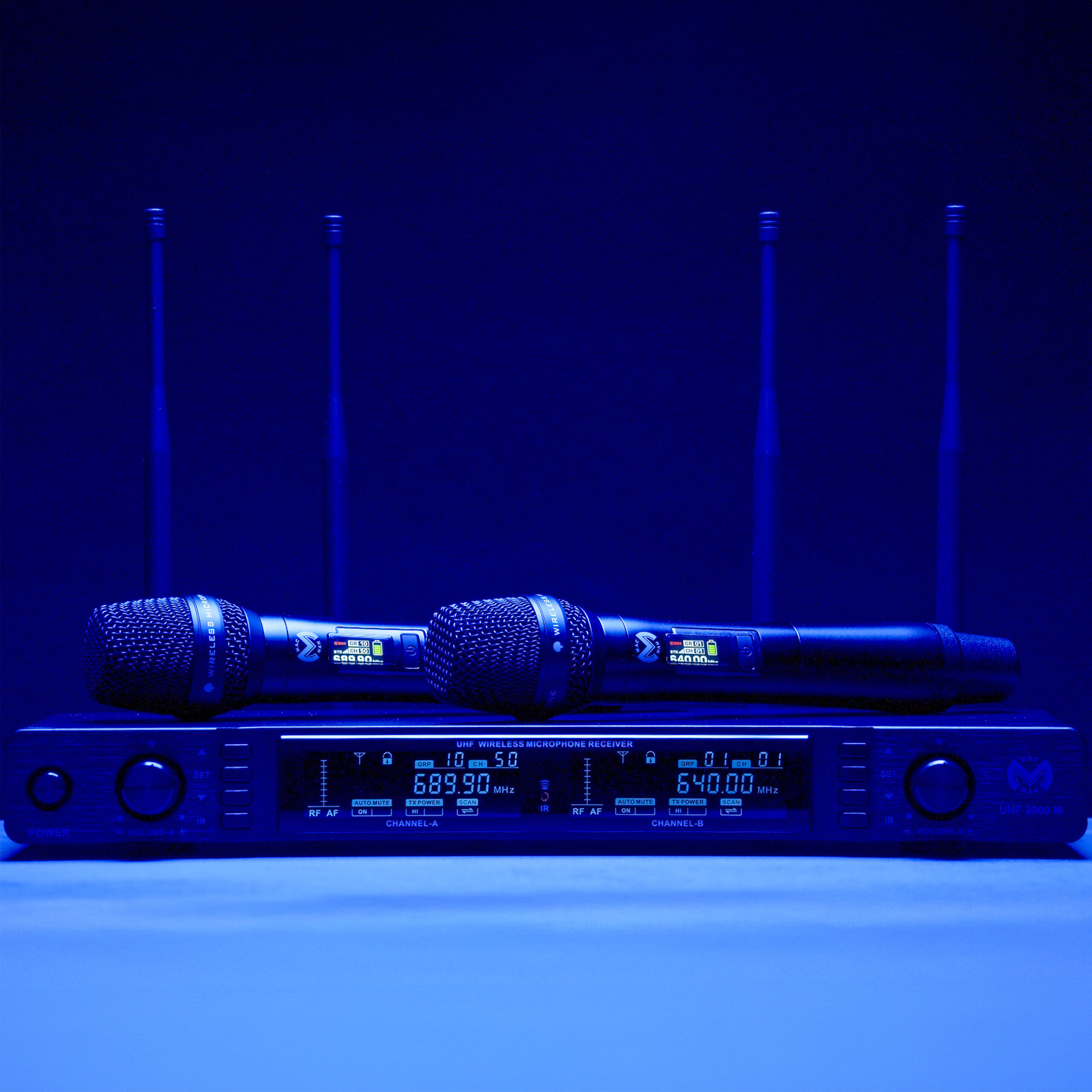 UHF 2000 M + 2 UHF 1000 Bodypack Mac Mah - Micros HF main - Sonowest