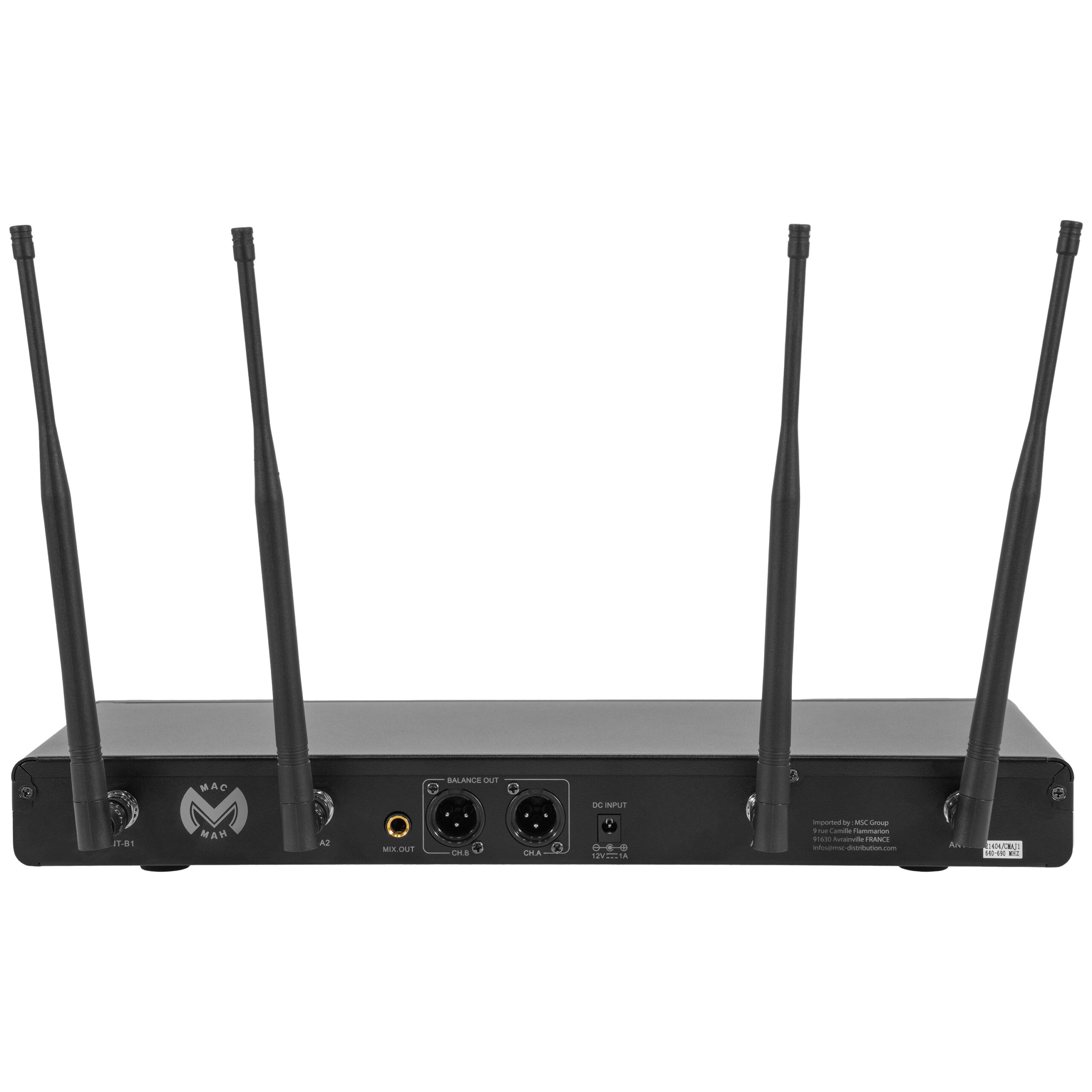 UHF 2000 M + 2 UHF 1000 Bodypack Mac Mah - Micros HF main - Sonowest