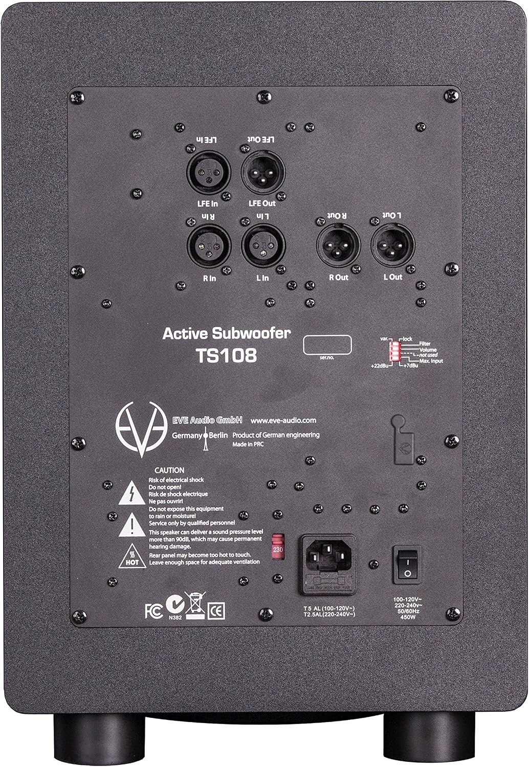 TS108 Eve Audio - Caissons de basses de monitoring - Sonowest